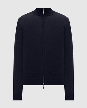 Doriani Cashmere Blue cardigan made of wool, silk and cashmere 18033Z79