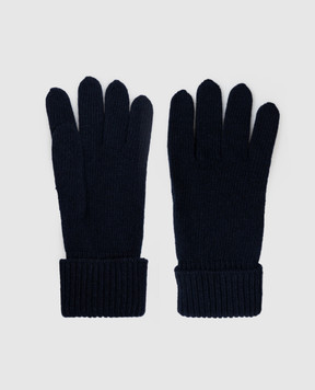 Woolrich Blue gloves with wool CFWOAC0347MBUF0659