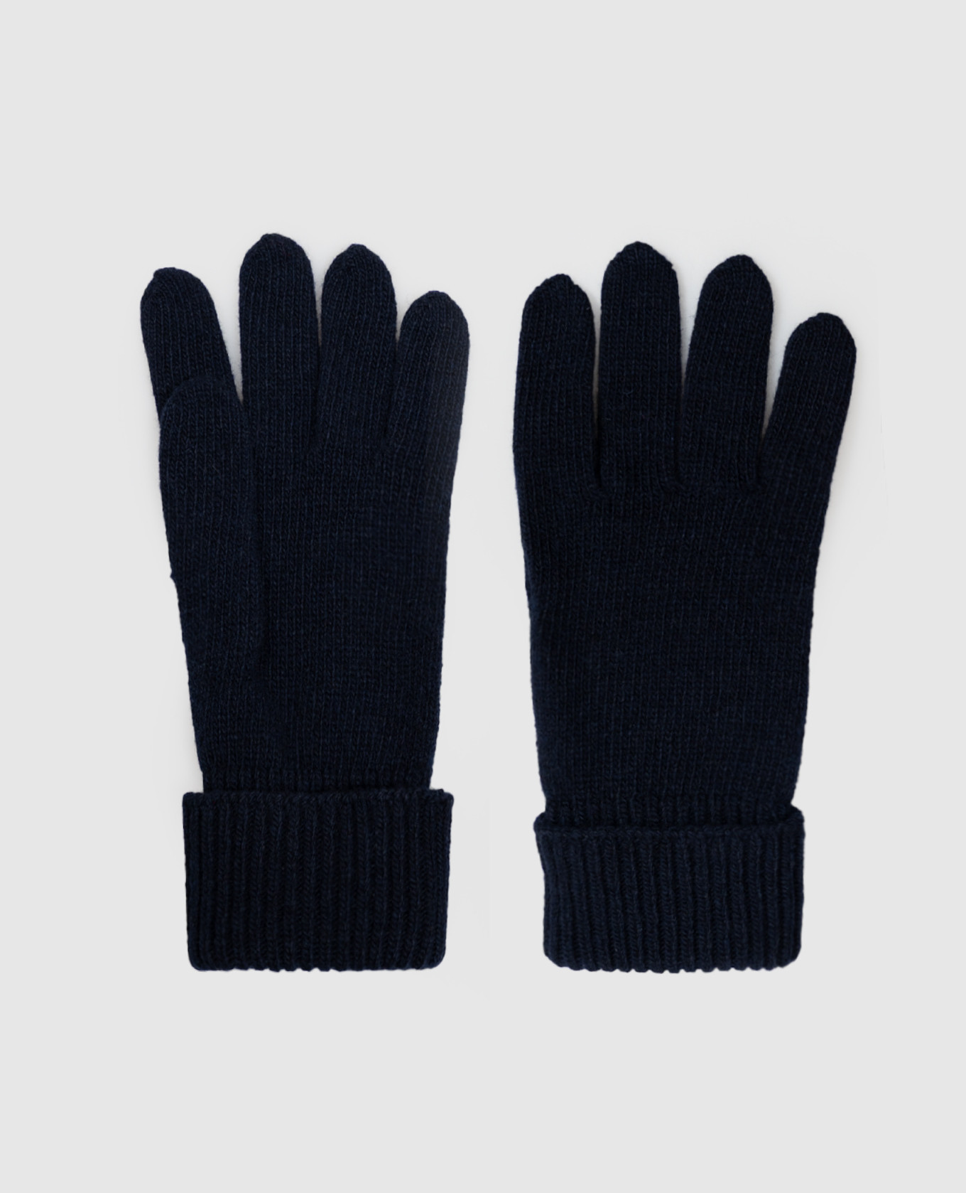 Blue gloves with wool