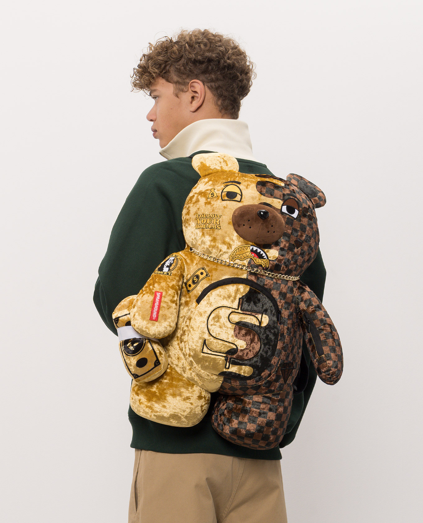 GOLDEN DYNASTY children's velour backpack Sprayground 2