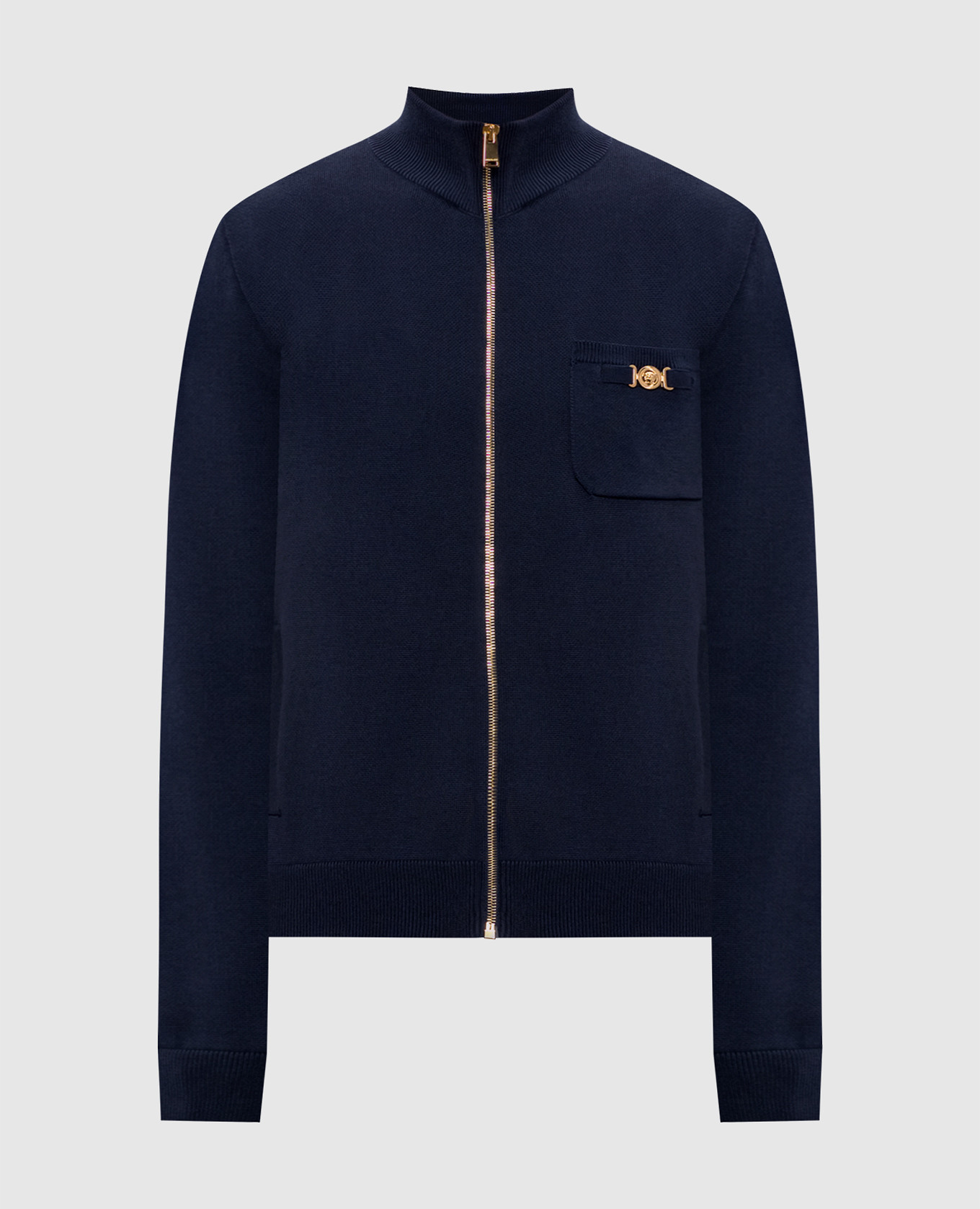 

Blue cashmere sports jacket Versace