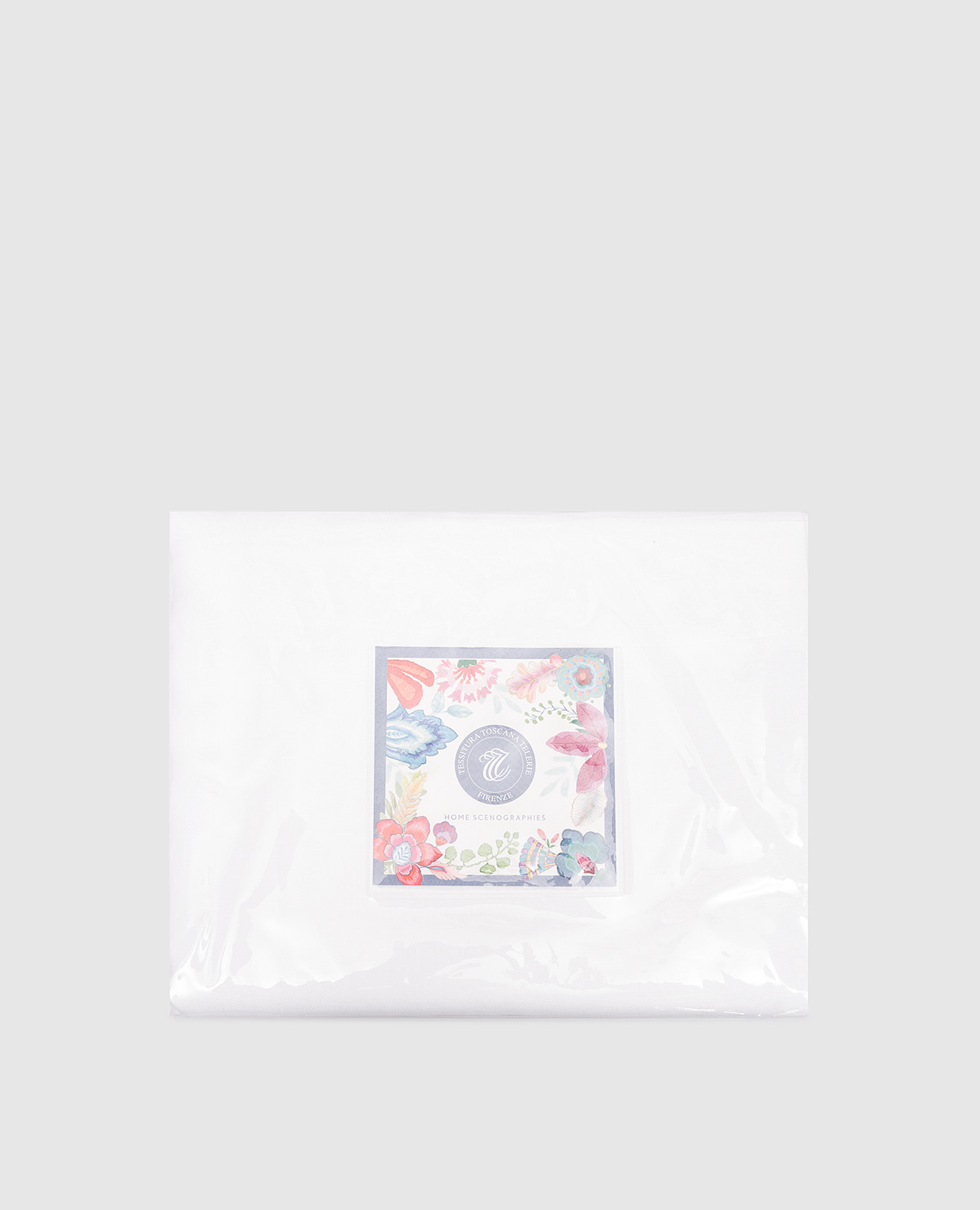 

White linen tablecloth and napkin set TIZIANO TESSITURA TOSCANA TELERIE