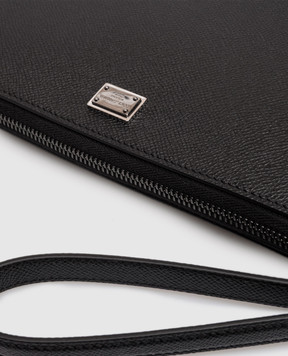 Dolce&Gabbana Black leather clutch Sicily BM2528BG662