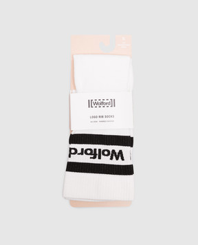 Wolford White socks with logo 45046