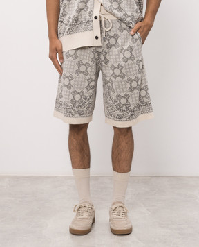 AMIRI Gray MA QUAD shorts AMBMSO1127