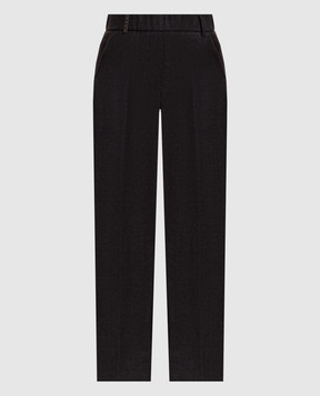Peserico Brown wool pants A0419703359