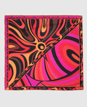 PUCCI Silk scarf in Iride and Marmo print 6HGB446HC28