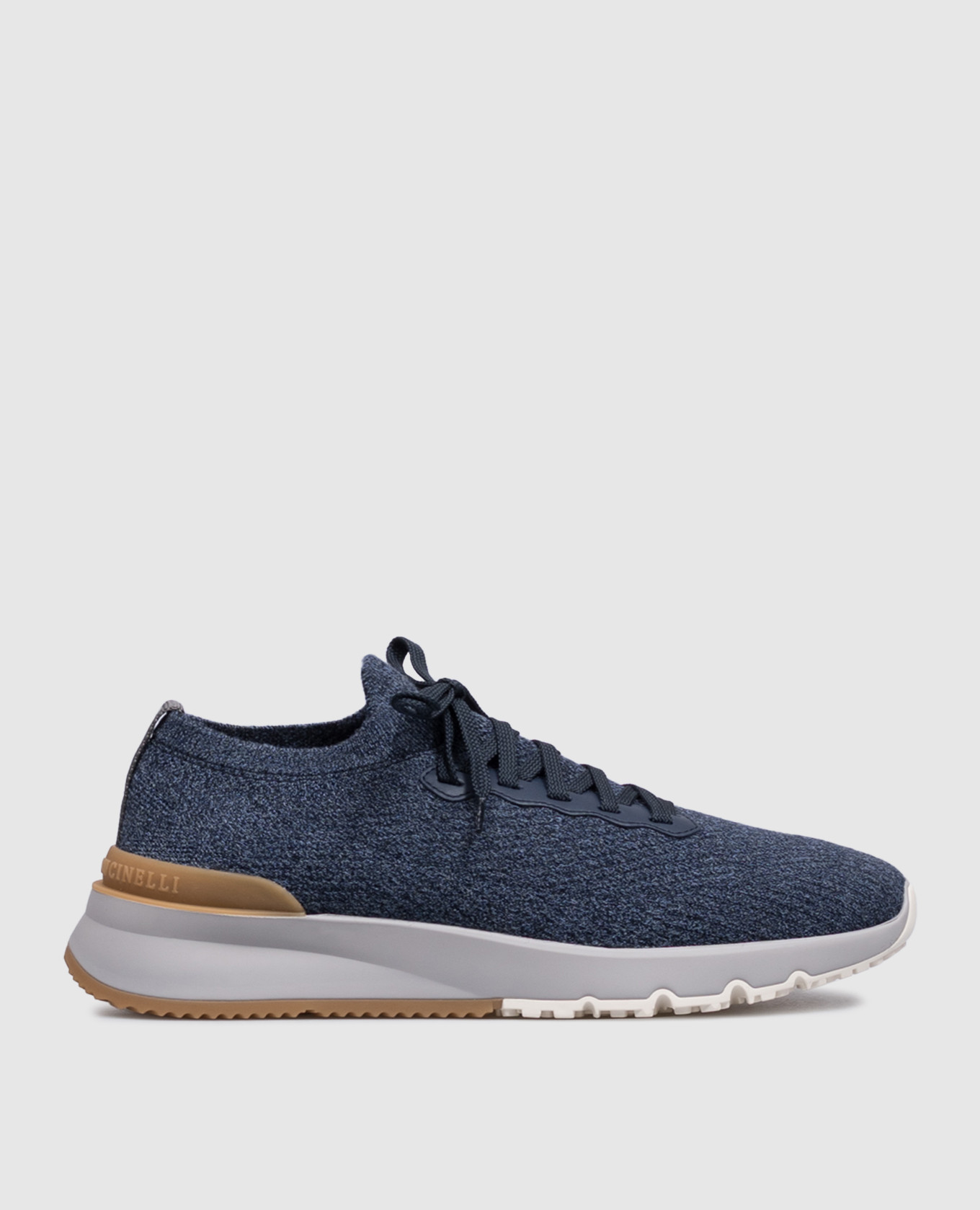 Blue insulated wool sneakers