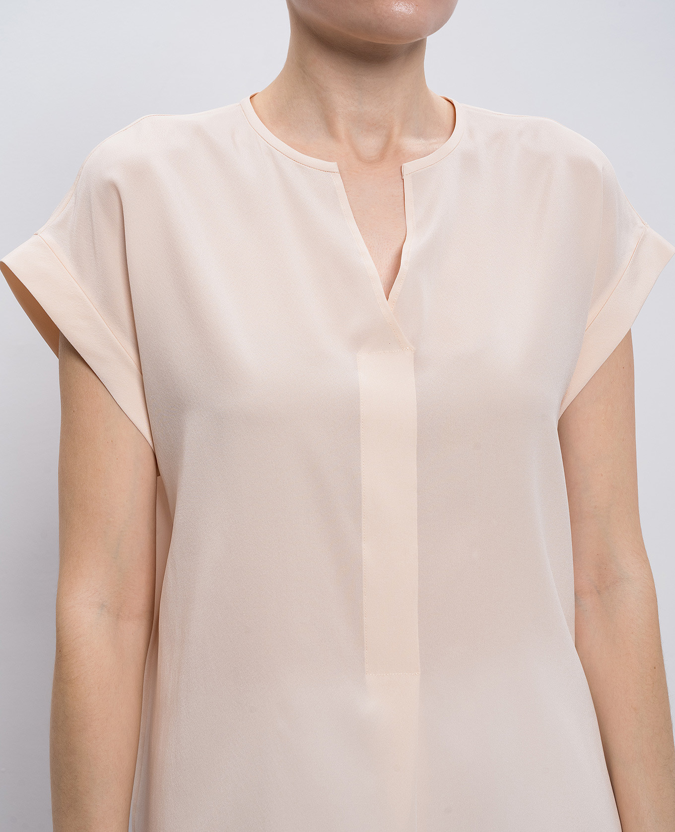 Pink silk top Peserico 5