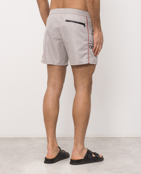 Iceberg Beige printed swim shorts ICE26MBS01