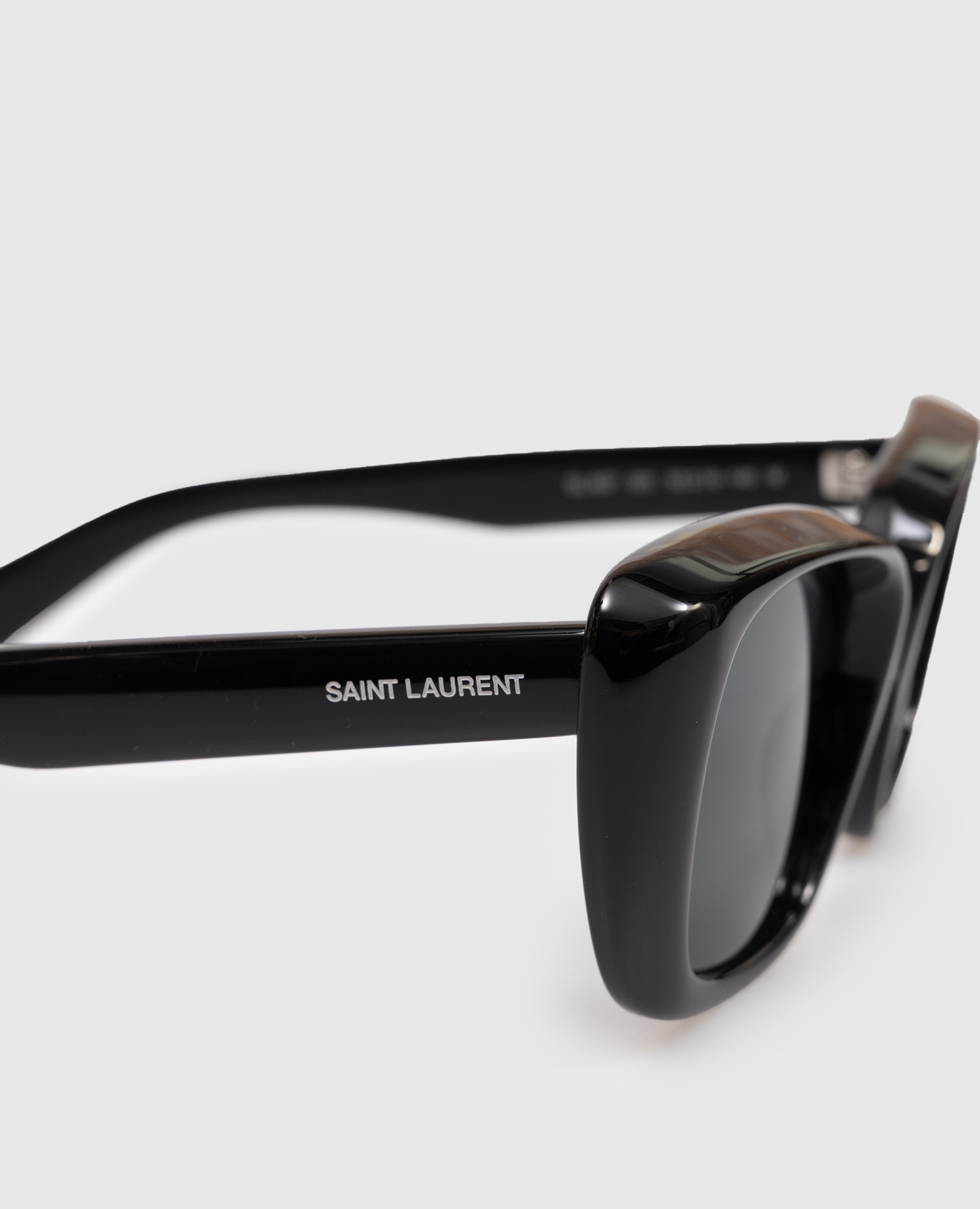 Black sunglasses with logo print Saint Laurent 4