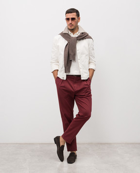 Brunello Cucinelli White denim jacket M277P6911
