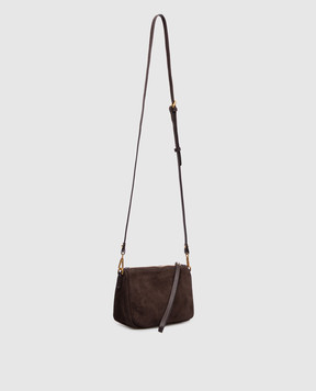 Gianni Chiarini Brown suede crossbody bag Nora BS10224CMPL