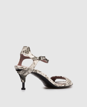 Premiata Leather sandals with python embossing M7020