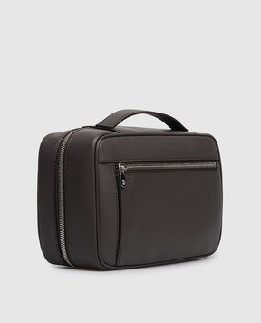 Brunello Cucinelli Brown leather vanity case MWZNBU441
