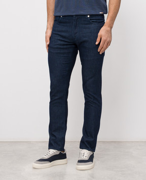 Enrico Mandelli Blue slim jeans with patch 0MIAMI5335