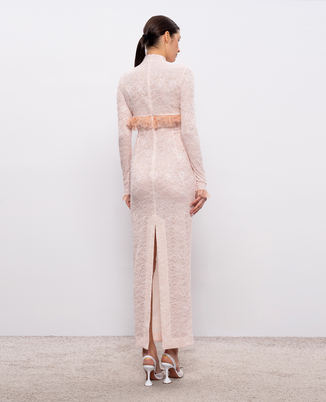 

Pink lace maxi dress Alessandra Rich