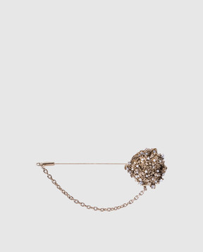 CelesteG Gold brooch with crystals 2070