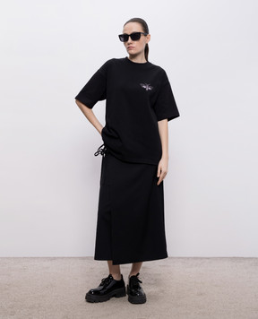 Y`S Yamamoto Black Moth T-shirt YKT45133