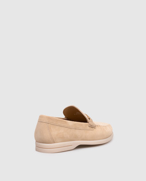 Bally Switz Moc Beige Suede Loafers WF200PSU044