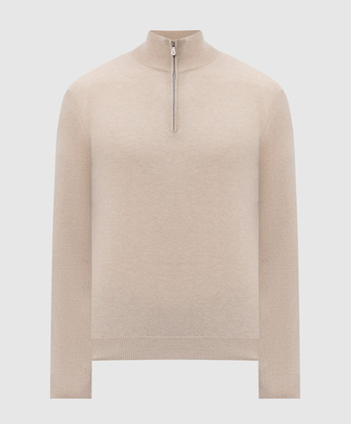 Pull en cachemire ivoire
