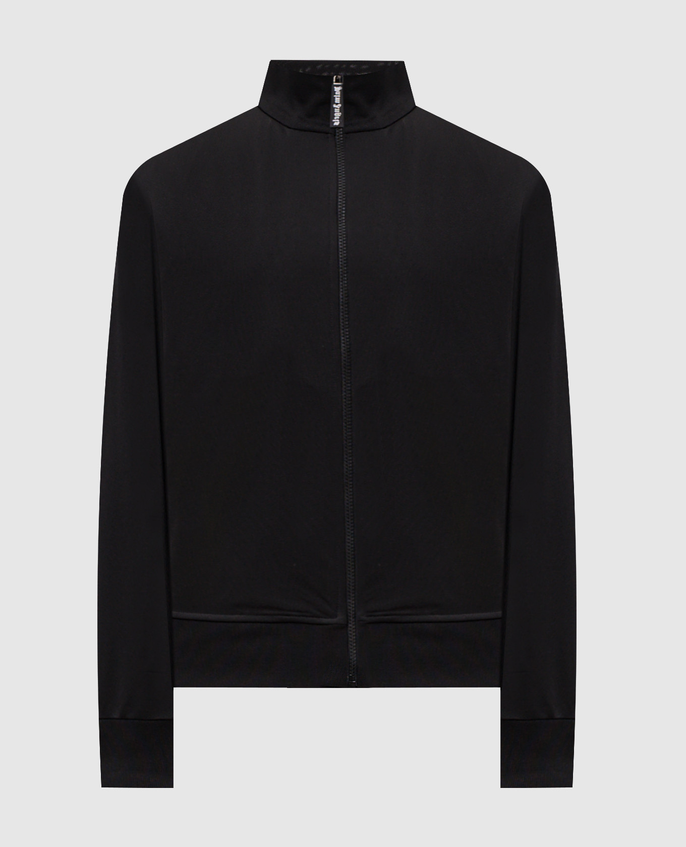 Black sports jacket with logo print