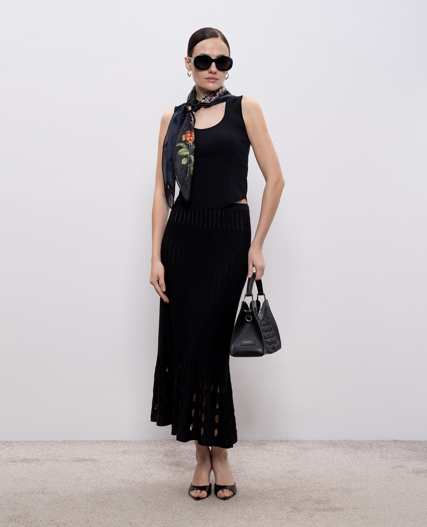 

Black top with logo Twinset