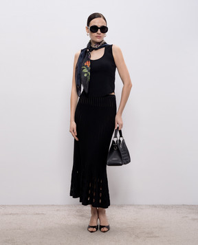 Twinset Black midi skirt 261AP3072