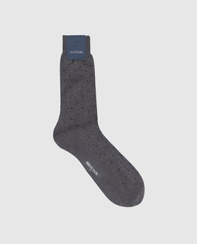 Bresciani Gray polka dot socks MC034RI1345XX
