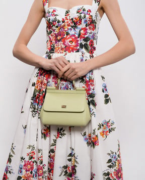 Dolce&Gabbana Green leather bag Sicily BB6003B1001