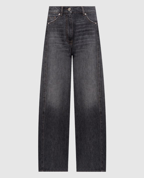 Peserico Gray jeans with a worn effect A04202L22Q04361