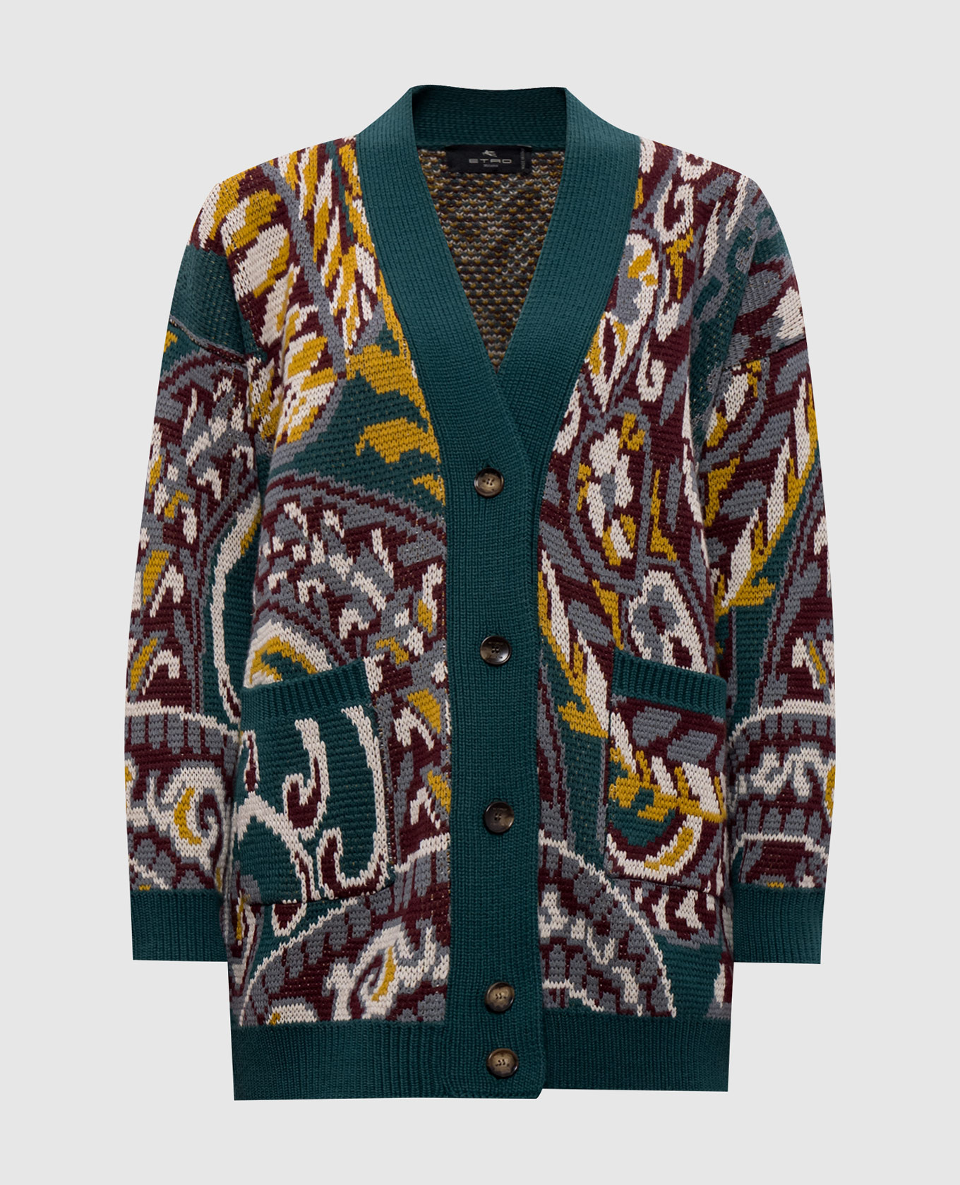 

Patterned wool cardigan Etro, White