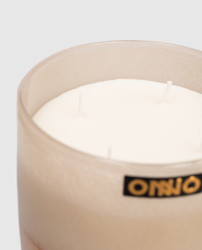 Onno Art Gigi M candle with Precious Oud scent in a glass candle holder ON801PO
