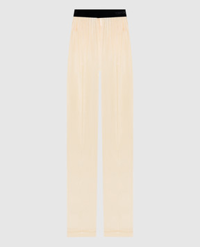 Tom Ford Yellow silk pants PAW683FAX881