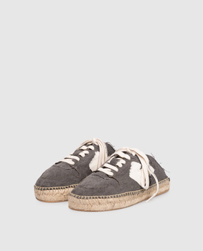 Off-White Grey logo patch mules OMIB00AS26FAB001