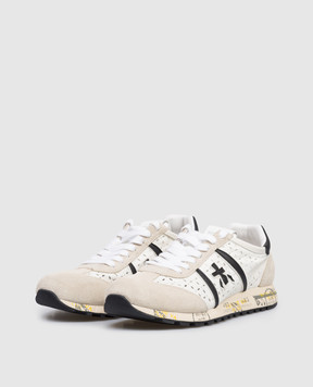 Premiata Beige combination sneakers LUCYD LUCYD7413