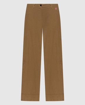 Twinset Brown velvet pants 262AQ2042