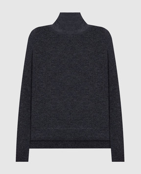 Max Mara Weekend Gray ZARINA golf jacket made of wool and cashmere WKDZARINA
