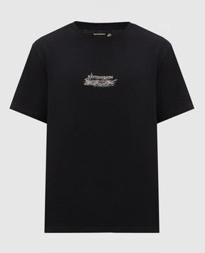 Riotdivision Black Plague T-shirt with print RDPLGDWNTS