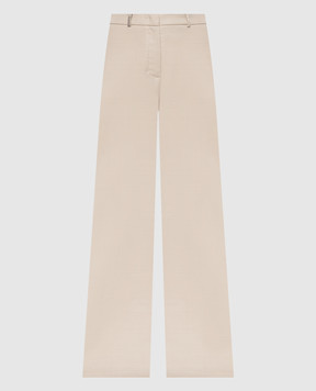 Peserico Beige wool and silk pants E0447604445