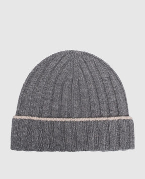 Brunello Cucinelli Gray cashmere hat M2240900