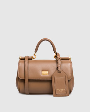 Dolce&Gabbana My Sicily brown leather crossbody bag BB7864B7321