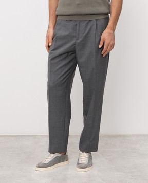 Brunello Cucinelli Gray wool pants M032PS2440