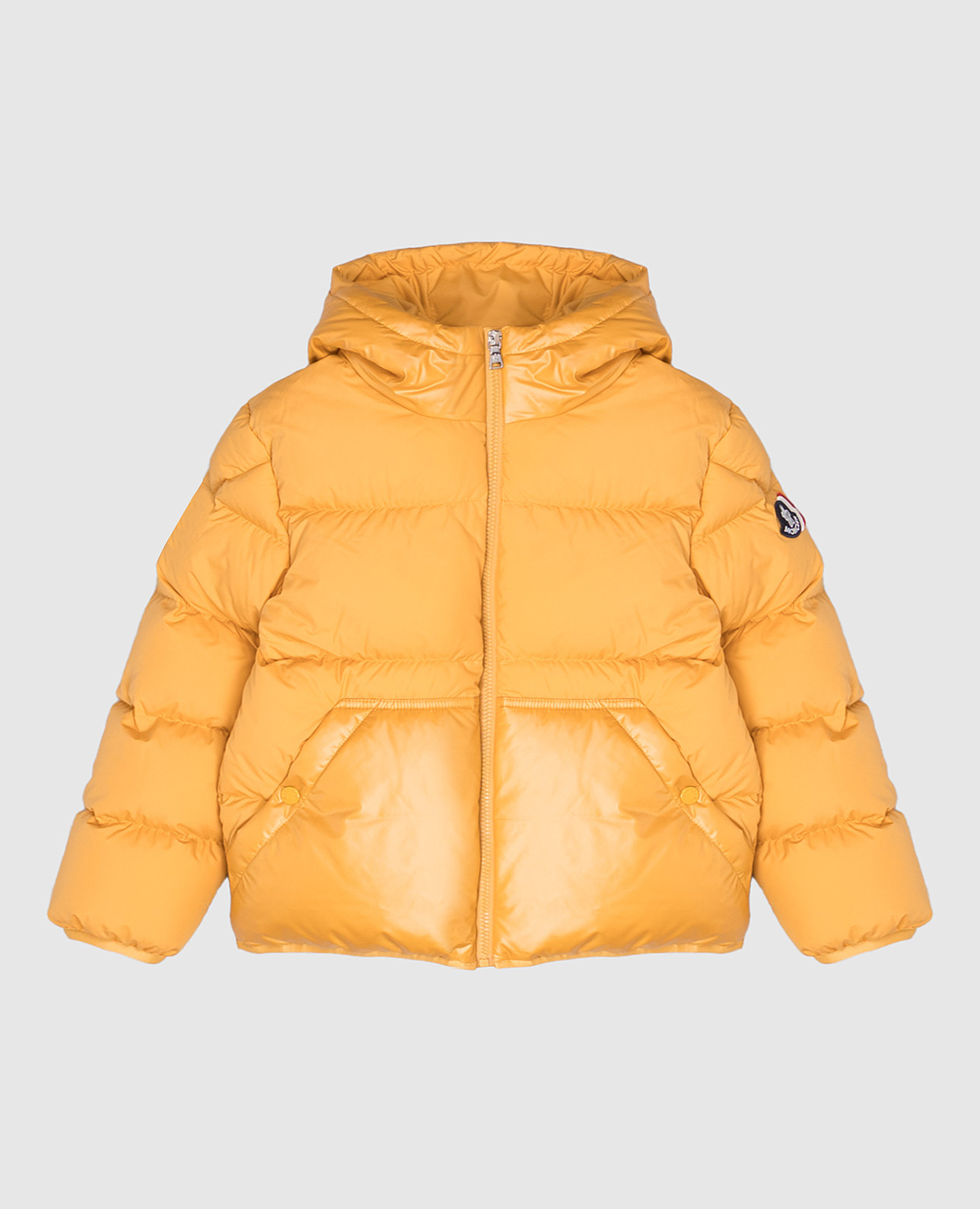 Children's yellow down jacket