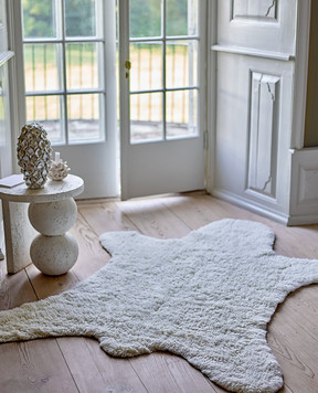 BloomingvilleMINI White Bear wool rug 82066549