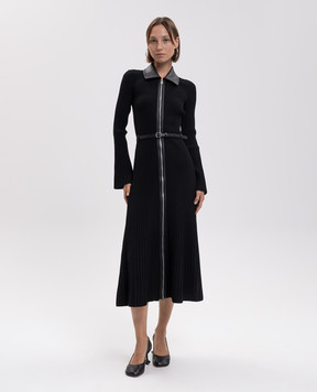 Simkhai Ismelle black ribbed midi dress 5261027K