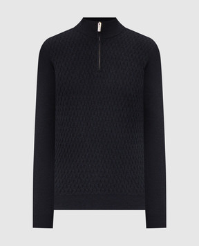 MooRER TERNI blue wool and cashmere jumper TERNIDOB