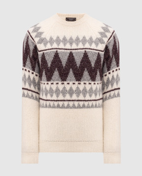 Peserico Ivory alpaca wool sweater R59578F05G9249