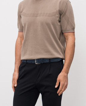 Orciani Blue Amalfi suede belt U08211AMF