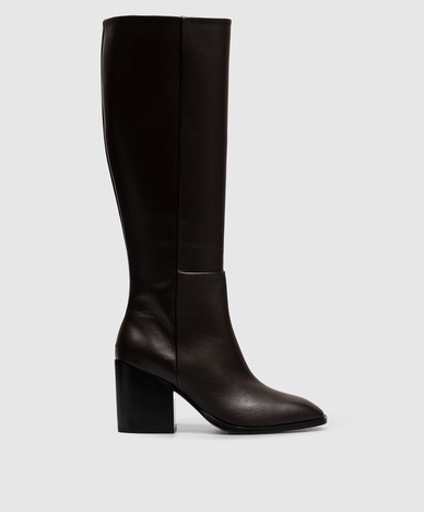 Teresa braune Lederstiefel
